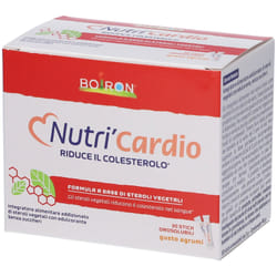 Boiron Nutri' Cardio Integratore per Colesterolo Senza Monacolina 30 Stick Gusto Agrumi