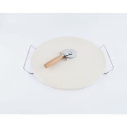 Mastercook - Pietra refrattaria per barbecue con taglia pizza omaggio