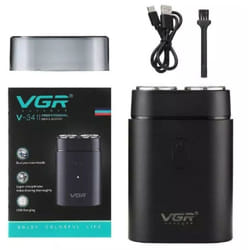 Rasoio Uomo Professionale Elettrico Regolabarba Portatile Impermeabile Vgr V-341 - - Maxtech