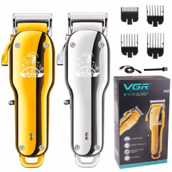 Taglia capelli elettrico macchina di taglio capelli professionale trimmer per uomini, barbiere, ricarica usb v-678. Corpo int ...