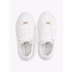 Tommy Hilfiger 8052578935521 sneaker alla moda Femmina Bianco, Platino - Vista aggiuntiva 3