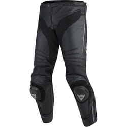 Dainese Misano Pantaloni di pelle da moto, nero-grigio, dimensione 56 per uomo