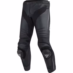 Dainese Misano Pantaloni di pelle da moto, nero-grigio, dimensione 56 per uomo