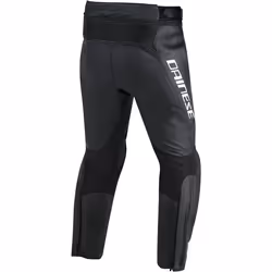 Dainese Misano Pantaloni di pelle da moto, nero-grigio, dimensione 56 per uomo