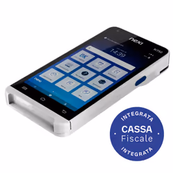 Nexi NEIN750 lettore di card readers Interno/esterno Batteria Wi-Fi + 4G Nero, Grigio - Vista aggiuntiva 3