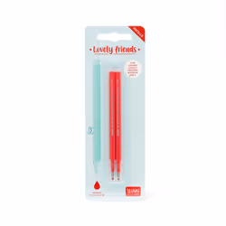 Legami Set di 2 Refill per Penna Gel - Lovely Friends, rosso - Vista aggiuntiva 2