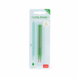 Legami Set di 2 Refill per Penna Gel - Lovely Friends, verde - Vista aggiuntiva 2
