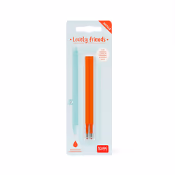 Legami Set di 2 Refill per Penna Gel - Lovely Friends, arancione - Vista aggiuntiva 2