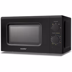 Descrizione COMFEE' Forno a microonde nero da 700 W, 20 litri, con 5 livelli di potenza di cottura, funzione di scongelamento ...