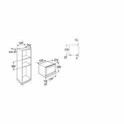 Schock Primus F605M Acciaio inox Microonde con grill Da incasso 25 L 900 W - Vista aggiuntiva 2