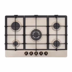 Schock Primus PC75 AVG, Beige, Da incasso, 74 cm, Gas, 5 Fornello(i), 5 Fornello(i)