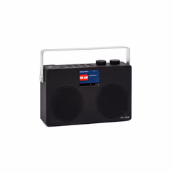 RLine SoundDAB Two, Portatile, Analogico e digitale, DAB+, FM, 7,11 cm (2.8"), Nero, Monocromatico