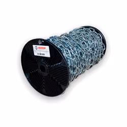 CATENA GENOVESE IN BOBINA n.24 AREF In acciaio zincato elettroliticamente CARATTERISTICHE: Diametro: 6,5 mm Lunghezza: 25 m P ...