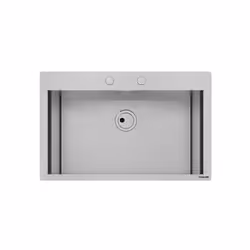Foster New Wave 81.1V.FT, Lavello ad incasso, Rettangolare, Acciaio inox, Acciaio inox, 1 ciotole, Rettangolare
