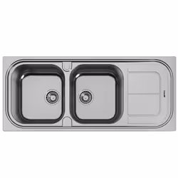 Foster Moon 116.2V.STD, Lavello sottopiano, Rettangolare, Acciaio inox, Acciaio inox, 2 ciotole, Quadrato