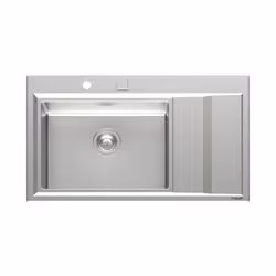Foster 4500 051 DX, Rettangolare, Acciaio inox, Acciaio inox, 1 ciotole, Rettangolare, 500 x 350 mm