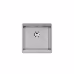 Foster Milanello Workstation, Lavello sottopiano, Quadrato, Acciaio inox, Acciaio inox, 1 ciotole, Quadrato