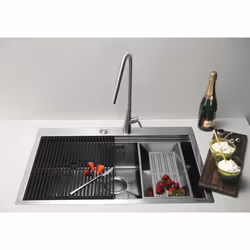 Foster Milanello Workstation Lavello sottopiano Quadrato Acciaio inox