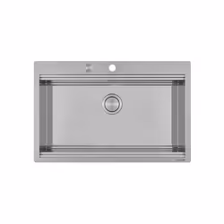 Foster Milanello Workstation, Lavello montato su piano, Rettangolare, Acciaio inox, Acciaio inox, 1 ciotole, Rettangolare