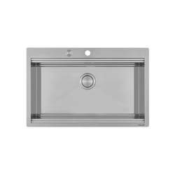Foster Milanello Workstation Lavello montato su piano Rettangolare Acciaio inox