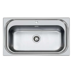 Lavello Monovasca in Acciaio Inox - 86x50 cm - Foster