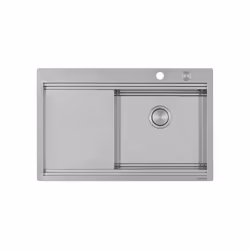 Foster Milanello, Lavello montato su piano, Rettangolare, Acciaio inox, Acciaio inox, 1 ciotole, Rettangolare