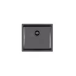 Foster KE, Lavello sottopiano, Rettangolare, Acciaio inox, 1 ciotole, Gun Metal, Rettangolare