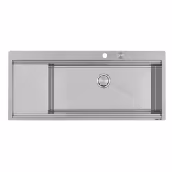 Foster Milanello Workstation, Lavello ad incasso, Rettangolare, Acciaio inox, Acciaio inox, 1 ciotole, Rettangolare