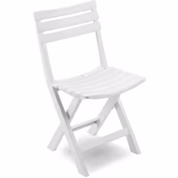 Sedia da esterno pieghevole, color bianco. Il prodotto è 100% Made in Italy. Interamente composto in resistente polipropilene ...