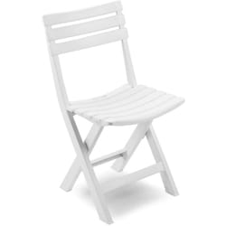 Sedia da esterno pieghevole, Made in Italy, 44 x 41 x 78 cm, color Bianco, con imballo rinforzato - Dmora
