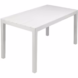 TAVOLO DA ESTERNO VASTO - Tavolo rettangolare da pranzo, Tavolo da giardino multiuso effetto legno, 100% Made in Italy, Cm 13 ...