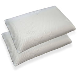 Talamo Italia - Cuscino, 100% Made in Italy, Guanciale sfoderabile a 'saponetta' in Memory Foam forato, Anallergico e Traspirante, cm 71x41x13, con