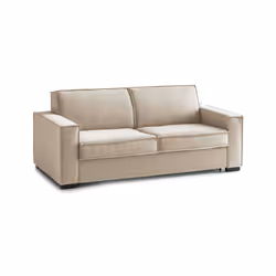 Divano fisso Arki, Divano a 2 posti, Made in Italy, SofÃ  Soggiorno in tessuto, con Braccioli standard, cm 180x95h90, Beige