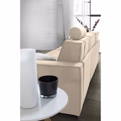 Divano fisso Arki, Divano a 2 posti, Made in Italy, SofÃ  Soggiorno in tessuto, con Braccioli standard, cm 180x95h90, Beige - Vista aggiuntiva 4