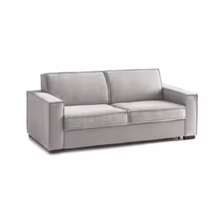 Divano fisso Arki, Divano a 2 posti, Made in Italy, SofÃ  Soggiorno in tessuto, con Braccioli standard, cm 180x95h90, Grigio