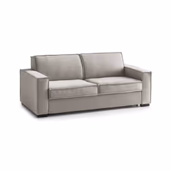Divano fisso Arki, Divano a 2 posti, Made in Italy, SofÃ  Soggiorno in tessuto, con Braccioli standard, cm 180x95h90, Tortora