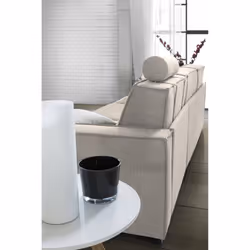 Divano fisso Arki, Divano a 2 posti, Made in Italy, SofÃ  Soggiorno in tessuto, con Braccioli standard, cm 180x95h90, Tortora - Vista aggiuntiva 4