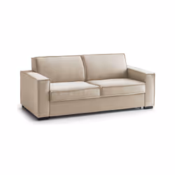 Divano fisso Ayramah, Divano a 2 posti Large, Made in Italy, SofÃ  Soggiorno in tessuto, con Braccioli slim, cm 180x95h90, Beige