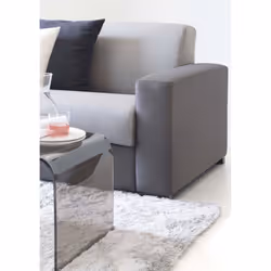 Divano fisso Azzurrite, Divano a 2 posti, Made in Italy, SofÃ  Soggiorno in tessuto imbottito, con Braccioli standard, cm 180x95h90, Grigio e Antracite - Vista aggiuntiva 4