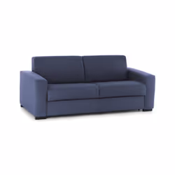 Divano fisso Azier, Divano a 2 posti Large, Made in Italy, SofÃ  Soggiorno in tessuto imbottito, con Braccioli standard, cm 200x95h90, Blu