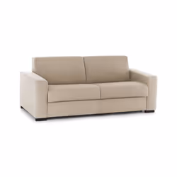 Divano fisso Larimar, Divano a 3 posti, Made in Italy, SofÃ  Soggiorno, in tessuto imbottito, con Braccioli slim, cm 200x95h90, Beige