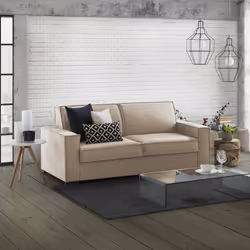 Divano Letto Amapola, Divano a 2 posti Large, Made in Italy, SofÃ  Soggiorno con apertura girevole, in tessuto imbottito, con ...