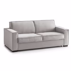 DIVANO LETTO 2 POSTI - Sofà Soggiorno con apertura girevole, Tessuto imbottito, Braccioli slim, 100% Made in Italy, Cm 180x95 ...