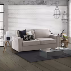 Divano Letto Amapola, Divano a 2 posti Large, Made in Italy, SofÃ  Soggiorno con apertura girevole, in tessuto imbottito, con ...