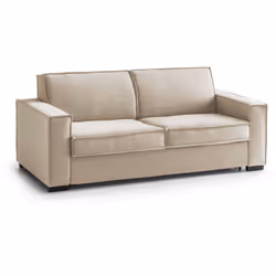 DIVANO LETTO 3 POSTI - Sofà Soggiorno apertura girevole, Tessuto imbottito, Braccioli standard, 100% Made in Italy, Cm 220x95 ...
