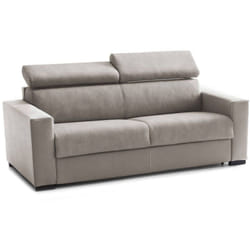 Talamo Italia - Divano letto 3 posti Action, Sofà apertura girevole, Poggiatesta regolabili e Braccioli standard, 100% Made in Italy, Cm 220x95h85,