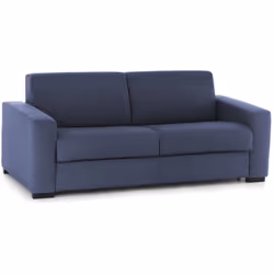 DIVANO LETTO 2 POSTI - Sofà Soggiorno con apertura girevole, Tessuto imbottito, Braccioli slim, 100% Made in Italy, Cm 160x95 ...