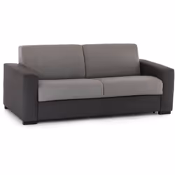 DIVANO LETTO 2 POSTI - Sofà apertura girevole, Tessuto imbottito, Braccioli slim, 100% Made in Italy, Cm 160x95h90, Grigio e ...