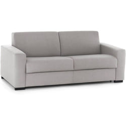 Talamo Italia - Divano letto 2 posti Alcatraz, Sofà Soggiorno con apertura girevole, Tessuto imbottito, Braccioli slim, 100% Made in Italy, Cm