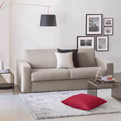 Divano Letto Asimi, Divano a 2 posti, Made in Italy, SofÃ  Soggiorno con apertura girevole, in tessuto imbottito, con Braccio ...